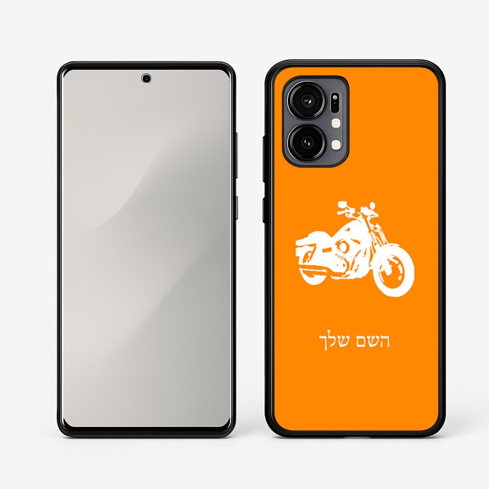כיסוי בעיצוב אישי עם השם שלך לדגם - Motorola Edge 50 Fusion 5G בעיצוב הארלי-דיווידסון