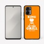 כיסוי בעיצוב אישי עם השם שלך לדגם - Motorola Edge 50 Fusion 5G בעיצוב מלך הגריל