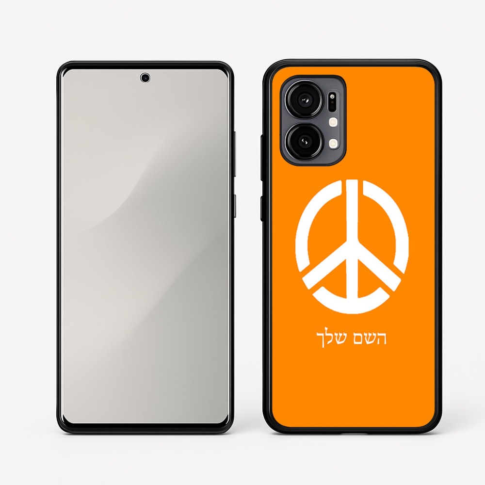 כיסוי בעיצוב אישי עם השם שלך לדגם - Motorola Edge 50 Fusion 5G בעיצוב סמל השלום