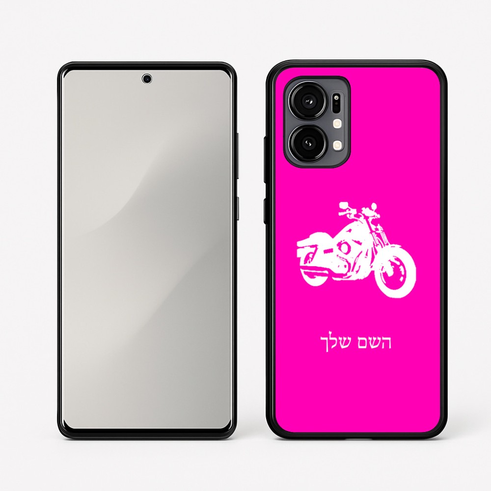 כיסוי בעיצוב אישי עם השם שלך לדגם - Motorola Edge 50 Fusion 5G בעיצוב הארלי-דיווידסון