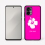 כיסוי בעיצוב אישי עם השם שלך לדגם - Motorola Edge 50 Fusion 5G בעיצוב פרח היביסקוס