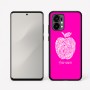 כיסוי בעיצוב אישי עם השם שלך לדגם - Motorola Edge 50 Fusion 5G בעיצוב הדפס תפוח