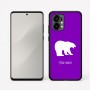 כיסוי בעיצוב אישי עם השם שלך לדגם - Motorola Edge 50 Fusion 5G בעיצוב דוב
