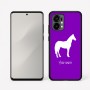 כיסוי בעיצוב אישי עם השם שלך לדגם - Motorola Edge 50 Fusion 5G בעיצוב סוס