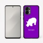 כיסוי בעיצוב אישי עם השם שלך לדגם - Motorola Edge 50 Fusion 5G בעיצוב קרנף