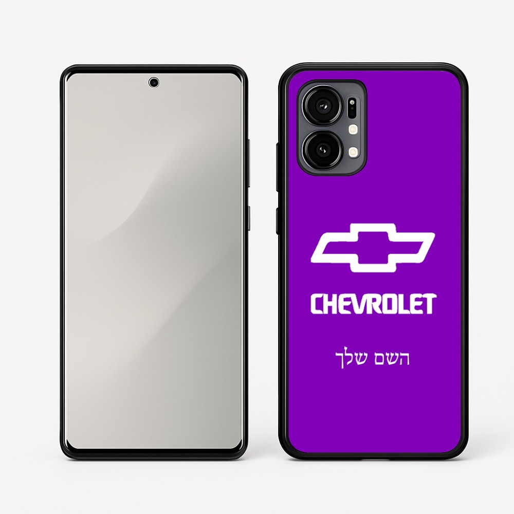 כיסוי בעיצוב אישי עם השם שלך לדגם - Motorola Edge 50 Fusion 5G בעיצוב שברולט