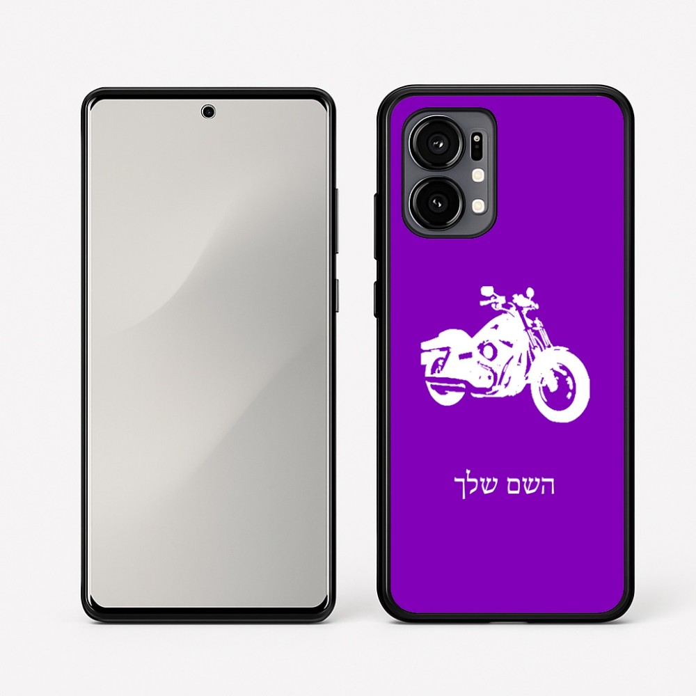 כיסוי בעיצוב אישי עם השם שלך לדגם - Motorola Edge 50 Fusion 5G בעיצוב הארלי-דיווידסון