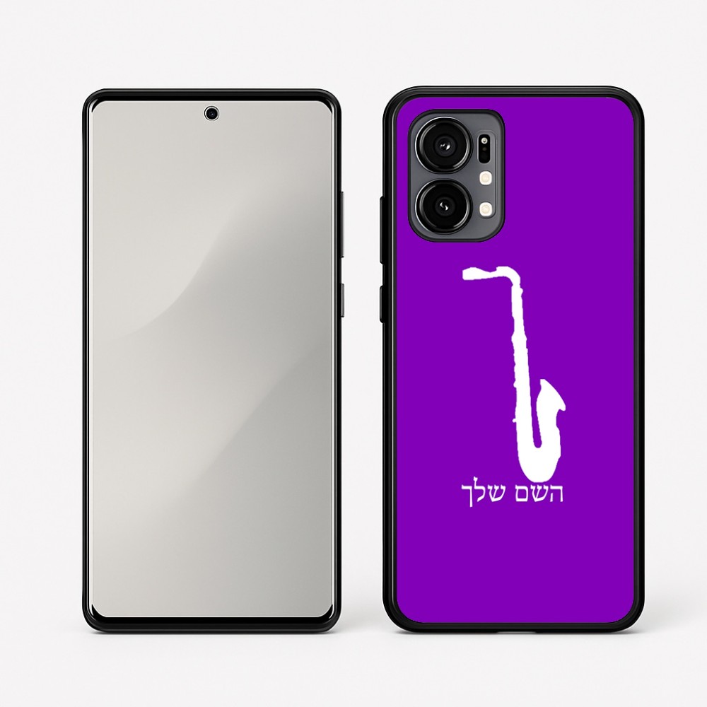 כיסוי בעיצוב אישי עם השם שלך לדגם - Motorola Edge 50 Fusion 5G בעיצוב סקסופון