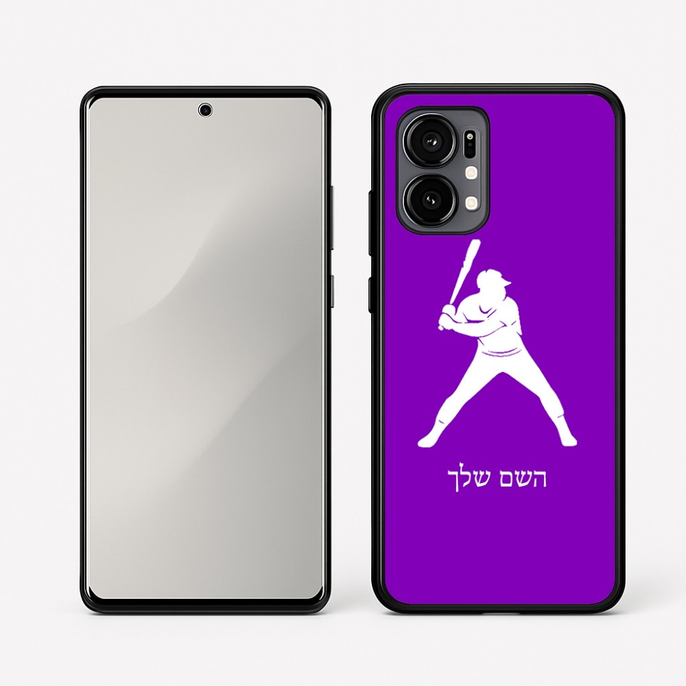 כיסוי בעיצוב אישי עם השם שלך לדגם - Motorola Edge 50 Fusion 5G בעיצוב שחקן בייסבול