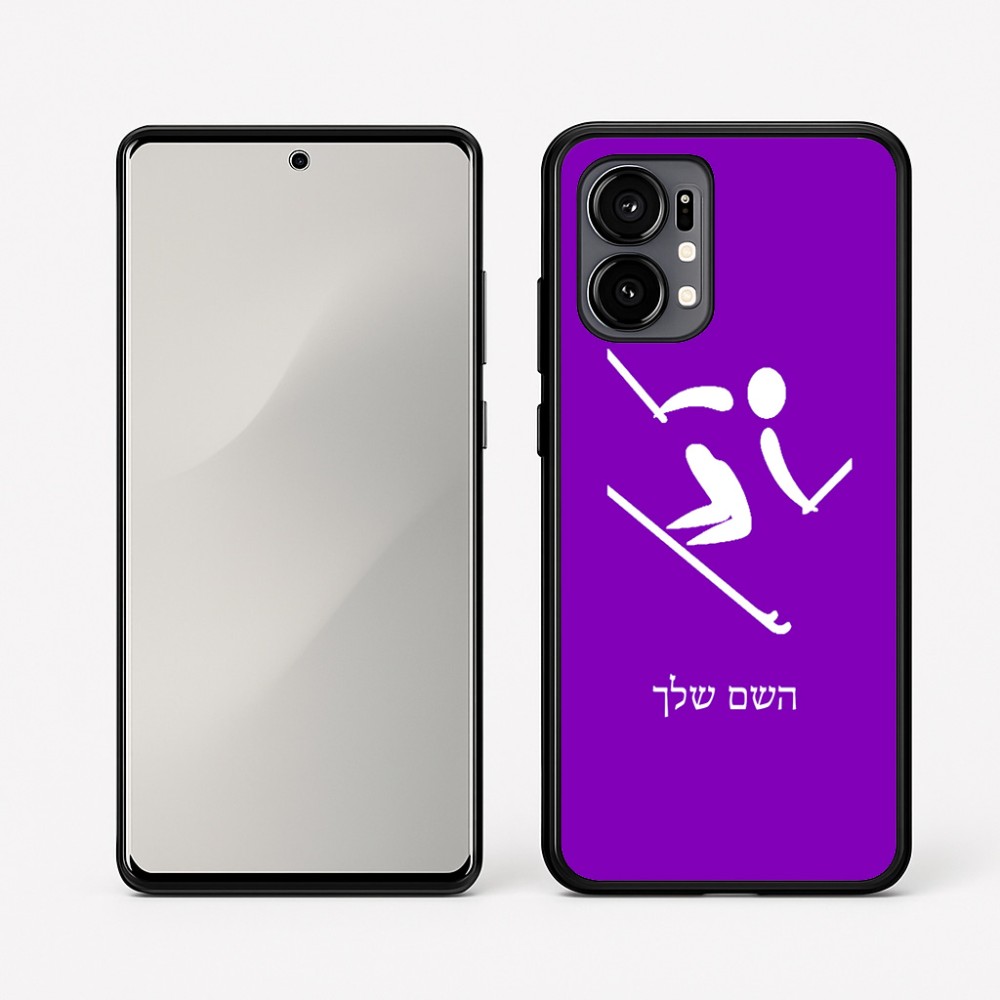 כיסוי בעיצוב אישי עם השם שלך לדגם - Motorola Edge 50 Fusion 5G בעיצוב סקי אולימפי