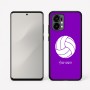 כיסוי בעיצוב אישי עם השם שלך לדגם - Motorola Edge 50 Fusion 5G בעיצוב כדור כדורעף