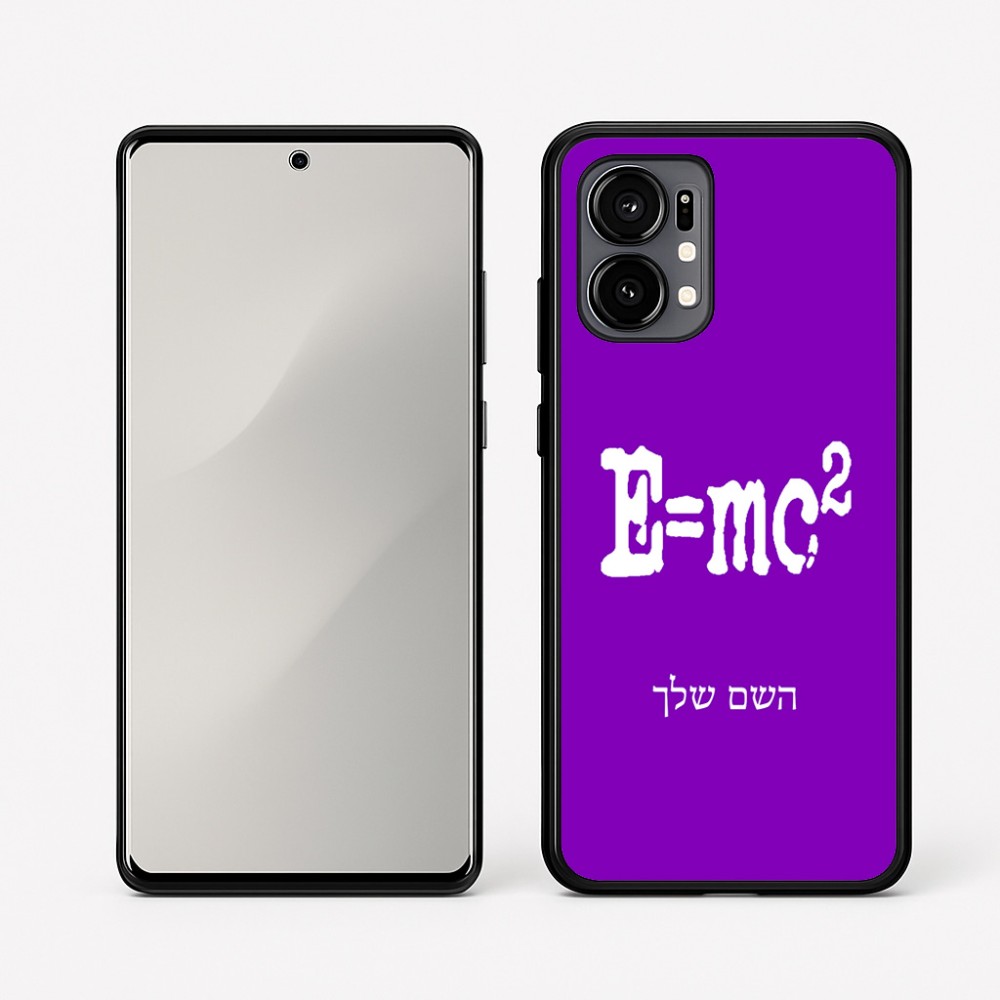 כיסוי בעיצוב אישי עם השם שלך לדגם - Motorola Edge 50 Fusion 5G בעיצוב נוסחת אלברט איינשטיין