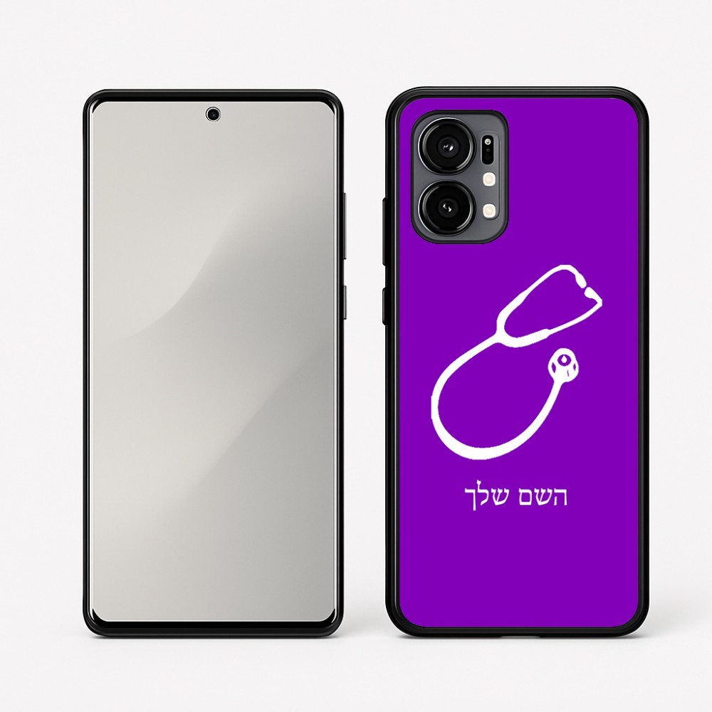כיסוי בעיצוב אישי עם השם שלך לדגם - Motorola Edge 50 Fusion 5G בעיצוב סטטוסקופ רופא