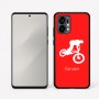 כיסוי בעיצוב אישי עם השם שלך לדגם - Motorola Edge 50 Fusion 5G בעיצוב רוכב אופניים