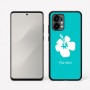 כיסוי בעיצוב אישי עם השם שלך לדגם - Motorola Edge 50 Fusion 5G בעיצוב פרח היביסקוס