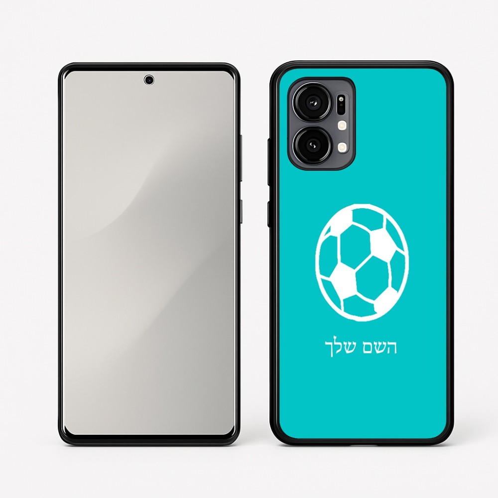 כיסוי בעיצוב אישי עם השם שלך לדגם - Motorola Edge 50 Fusion 5G בעיצוב כדורגל כדור כדורגל