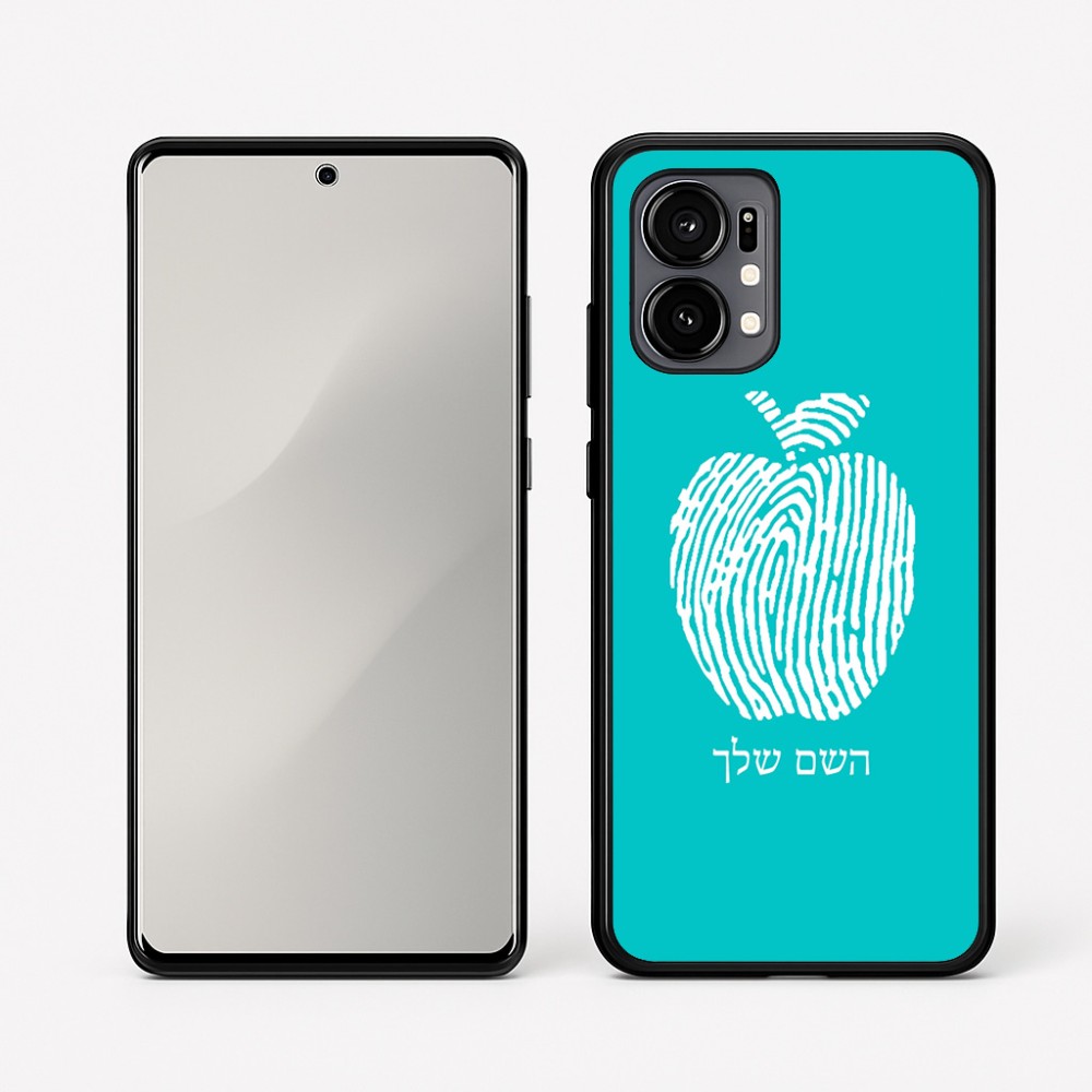 כיסוי בעיצוב אישי עם השם שלך לדגם - Motorola Edge 50 Fusion 5G בעיצוב הדפס תפוח