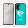 כיסוי בעיצוב אישי עם השם שלך לדגם - Motorola Edge 50 Fusion 5G בעיצוב פרחי קרן