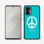 כיסוי בעיצוב אישי עם השם שלך לדגם - Motorola Edge 50 Fusion 5G בעיצוב סמל השלום