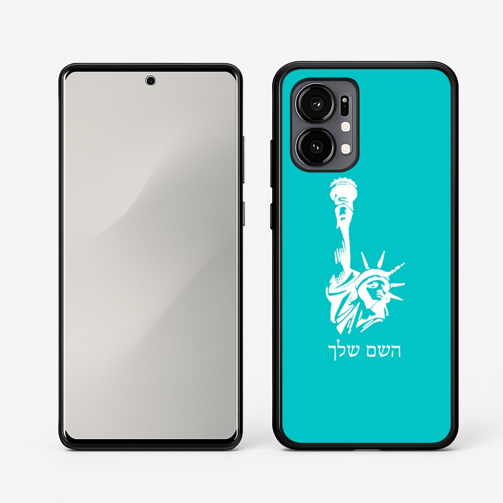 כיסוי בעיצוב אישי עם השם שלך לדגם - Motorola Edge 50 Fusion 5G בעיצוב פסל החירות