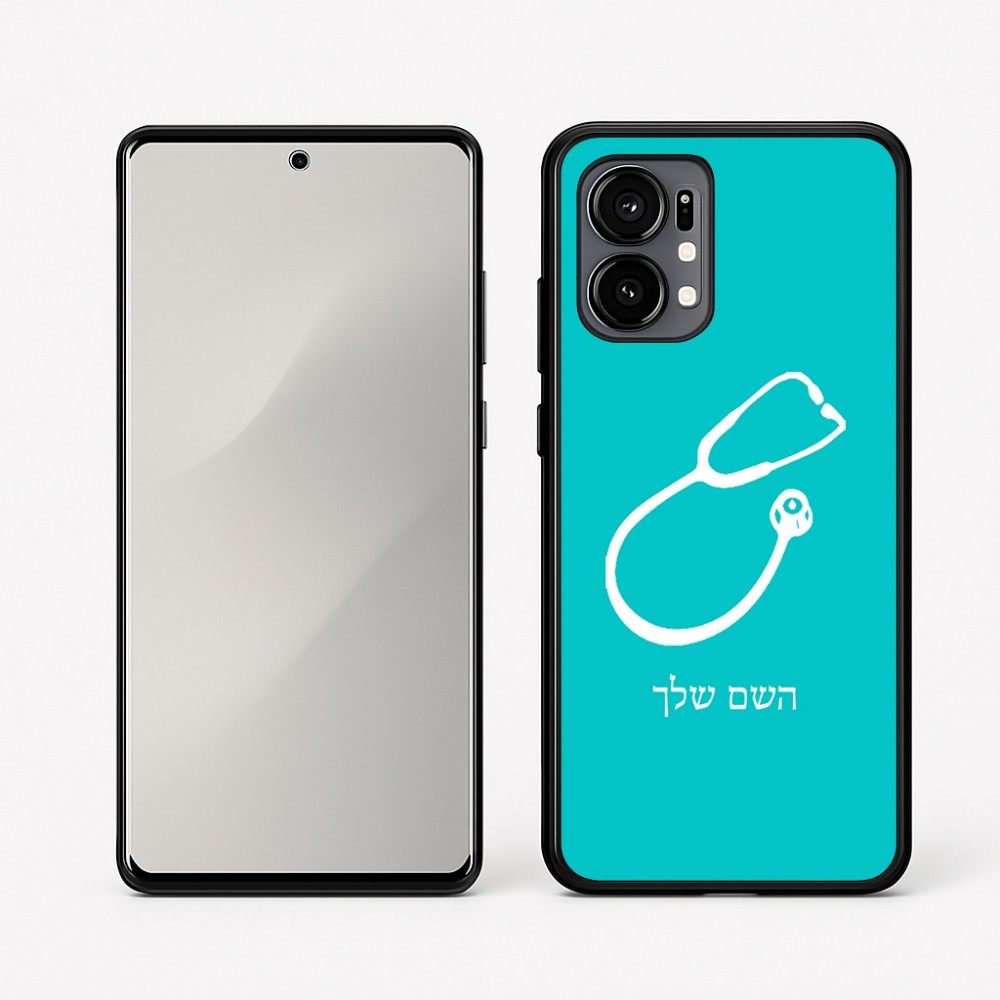 כיסוי בעיצוב אישי עם השם שלך לדגם - Motorola Edge 50 Fusion 5G בעיצוב סטטוסקופ רופא