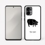 כיסוי בעיצוב אישי עם השם שלך לדגם - Motorola Edge 50 Fusion 5G בעיצוב חזיר