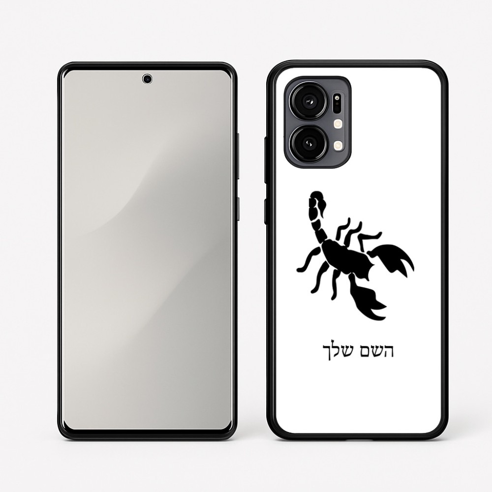 כיסוי בעיצוב אישי עם השם שלך לדגם - Motorola Edge 50 Fusion 5G בעיצוב עקרב
