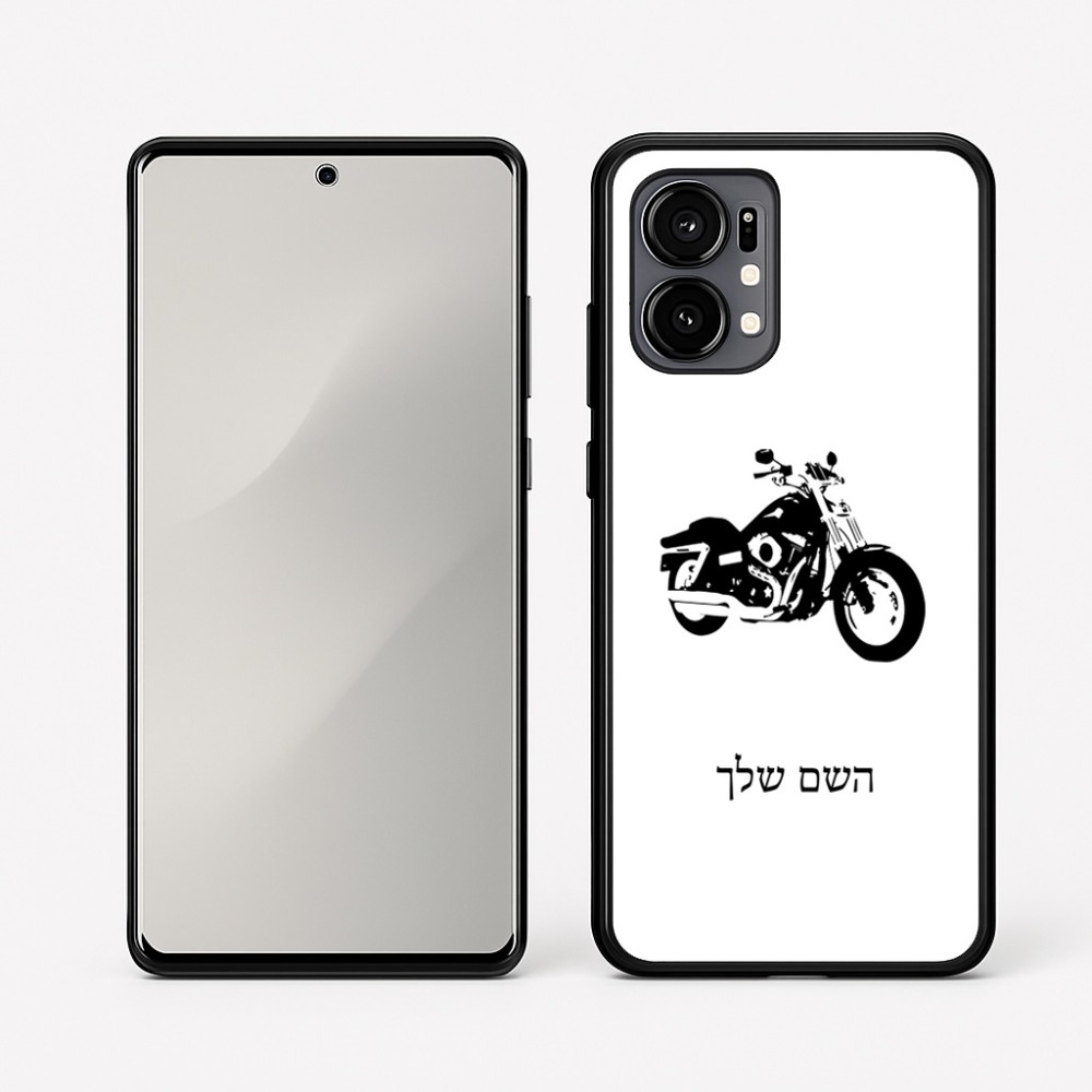 כיסוי בעיצוב אישי עם השם שלך לדגם - Motorola Edge 50 Fusion 5G בעיצוב הארלי-דיווידסון