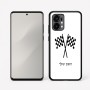 כיסוי בעיצוב אישי עם השם שלך לדגם - Motorola Edge 50 Fusion 5G בעיצוב דגל המירוץ