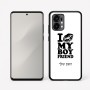 כיסוי בעיצוב אישי עם השם שלך לדגם - Motorola Edge 50 Fusion 5G בעיצוב נשקי את חבר שלי