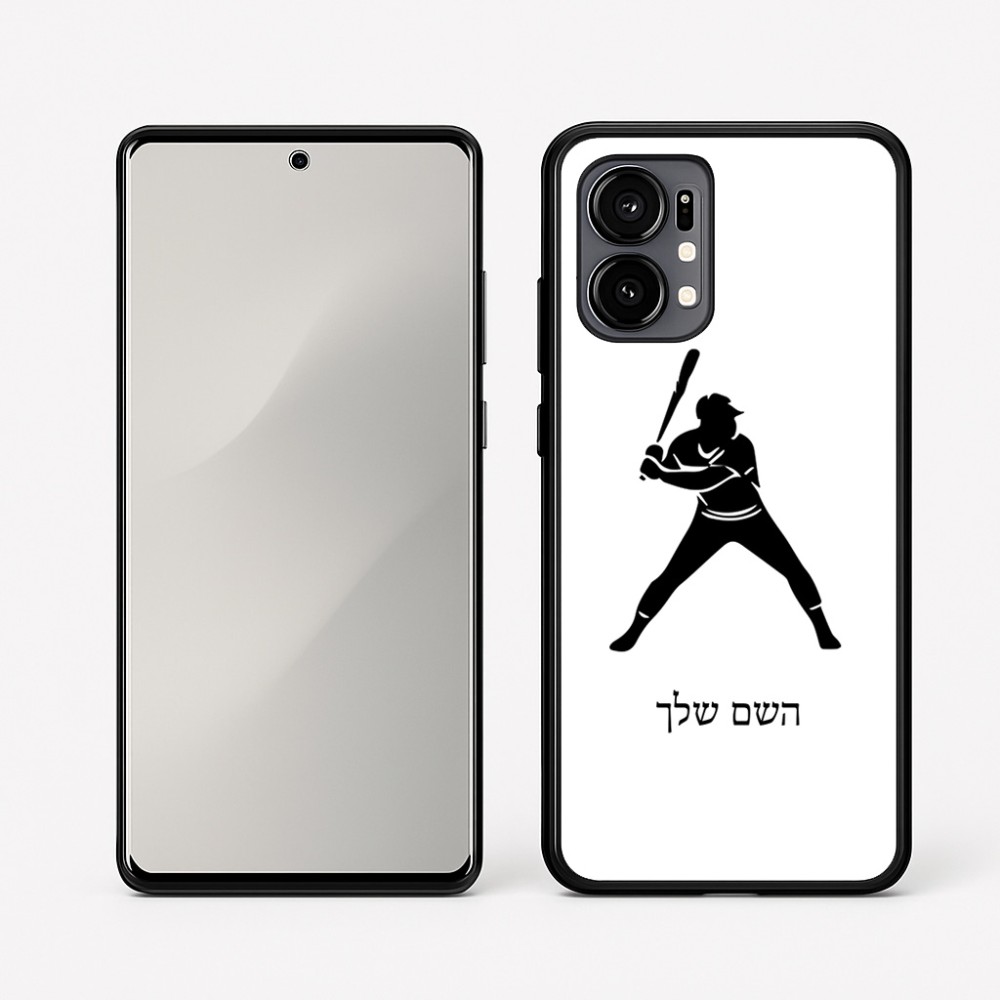 כיסוי בעיצוב אישי עם השם שלך לדגם - Motorola Edge 50 Fusion 5G בעיצוב שחקן בייסבול
