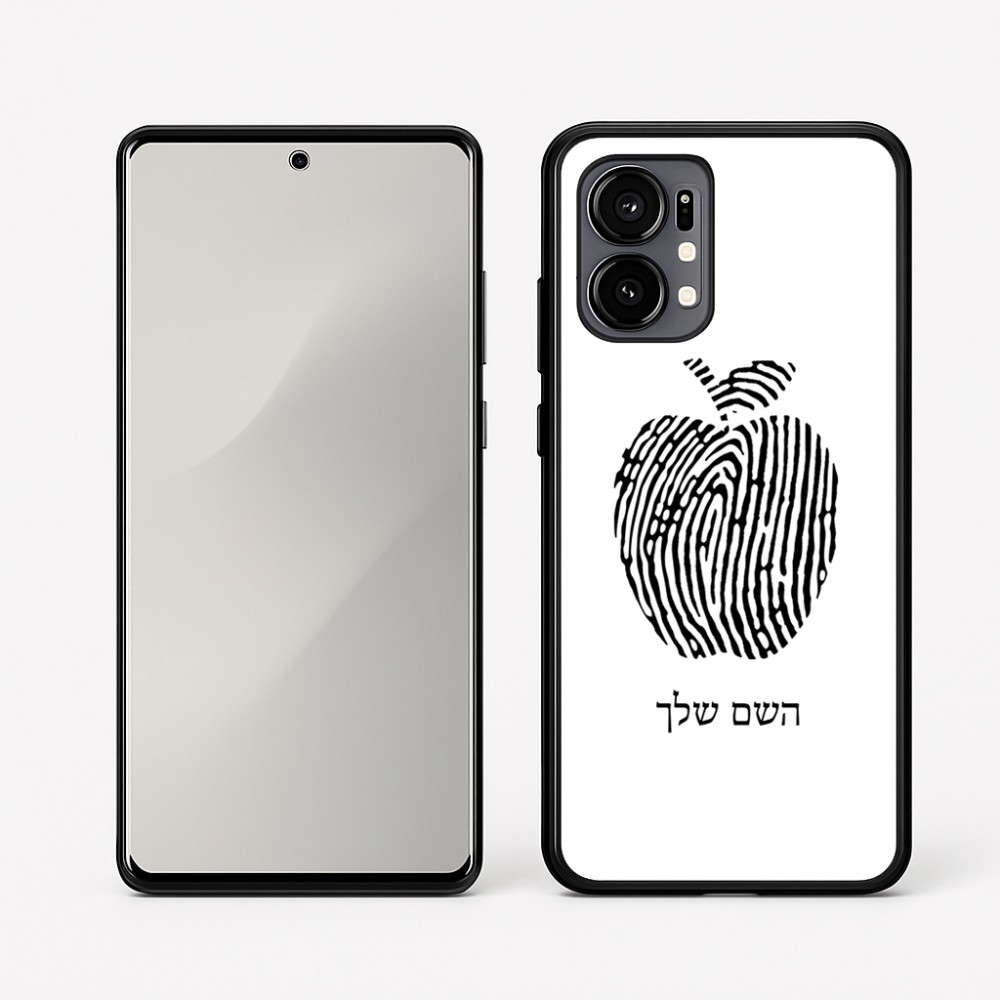 כיסוי בעיצוב אישי עם השם שלך לדגם - Motorola Edge 50 Fusion 5G בעיצוב הדפס תפוח