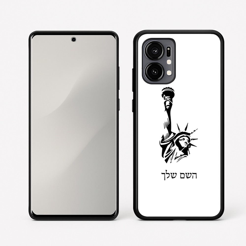 כיסוי בעיצוב אישי עם השם שלך לדגם - Motorola Edge 50 Fusion 5G בעיצוב פסל החירות