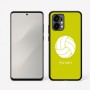 כיסוי בעיצוב אישי עם השם שלך לדגם - Motorola Edge 50 Fusion 5G בעיצוב כדור כדורעף