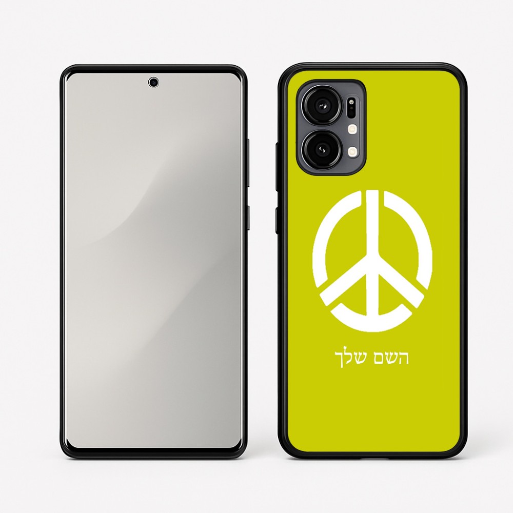 כיסוי בעיצוב אישי עם השם שלך לדגם - Motorola Edge 50 Fusion 5G בעיצוב סמל השלום