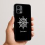 כיסוי בעיצוב אישי עם השם שלך לדגם - Motorola Edge 50 Fusion 5G בעיצוב הגה - קפטן - ים