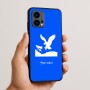 כיסוי בעיצוב אישי עם השם שלך לדגם - Motorola Edge 50 Fusion 5G בעיצוב נשר אמריקאי