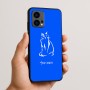 כיסוי בעיצוב אישי עם השם שלך לדגם - Motorola Edge 50 Fusion 5G בעיצוב חתול