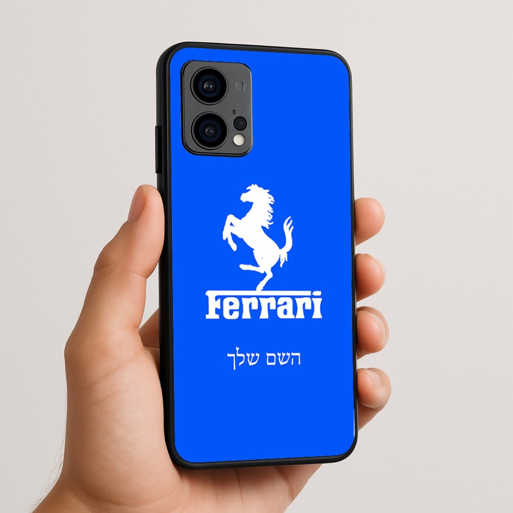 כיסוי בעיצוב אישי עם השם שלך לדגם - Motorola Edge 50 Fusion 5G בעיצוב פרארי