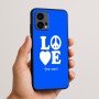 כיסוי בעיצוב אישי עם השם שלך לדגם - Motorola Edge 50 Fusion 5G בעיצוב אהבה