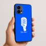 כיסוי בעיצוב אישי עם השם שלך לדגם - Motorola Edge 50 Fusion 5G בעיצוב מיקרופון