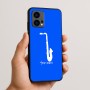 כיסוי בעיצוב אישי עם השם שלך לדגם - Motorola Edge 50 Fusion 5G בעיצוב סקסופון