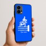 כיסוי בעיצוב אישי עם השם שלך לדגם - Motorola Edge 50 Fusion 5G בעיצוב רוכב סוסים