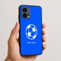 כיסוי בעיצוב אישי עם השם שלך לדגם - Motorola Edge 50 Fusion 5G בעיצוב כדורגל כדור כדורגל