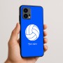 כיסוי בעיצוב אישי עם השם שלך לדגם - Motorola Edge 50 Fusion 5G בעיצוב כדור כדורעף
