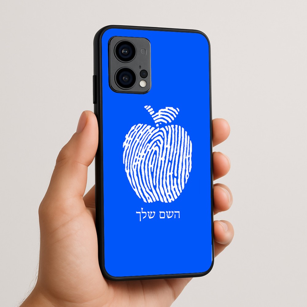 כיסוי בעיצוב אישי עם השם שלך לדגם - Motorola Edge 50 Fusion 5G בעיצוב הדפס תפוח
