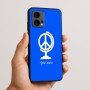 כיסוי בעיצוב אישי עם השם שלך לדגם - Motorola Edge 50 Fusion 5G בעיצוב גלובוסי שלום