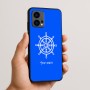 כיסוי בעיצוב אישי עם השם שלך לדגם - Motorola Edge 50 Fusion 5G בעיצוב הגה - קפטן - ים