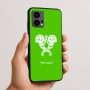 כיסוי בעיצוב אישי עם השם שלך לדגם - Motorola Edge 50 Fusion 5G בעיצוב פרחי קרן