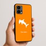 כיסוי בעיצוב אישי עם השם שלך לדגם - Motorola Edge 50 Fusion 5G בעיצוב כריש ראש פטיש
